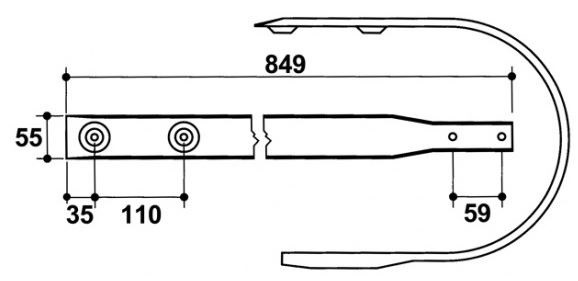 JAG56-0043 Osłona podbieracza JAG PREMIUM, KRONE 009381321 009381322