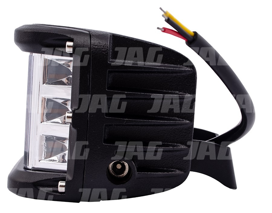 JAG96-0083 Lampa robocza LED, 27W, 10-30V, 9 EPISTAR LED, Prostokątna, Lampa ostrzegawcza