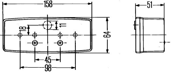 AL35176 Lampa tylna lewa Hella