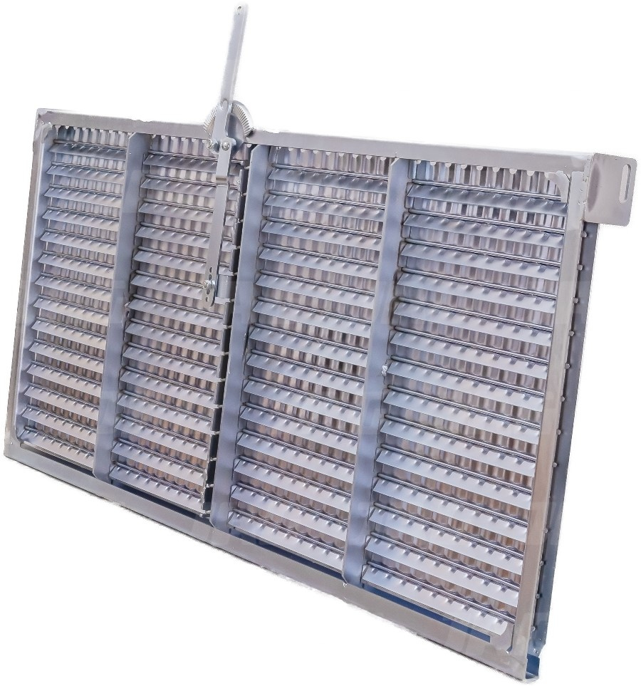 JAG25-0036 Sito żaluzjowe ocynkowane końcowe, lamela-22mm JAG PREMIUM, JOHN DEERE AZ10144 AZ13656