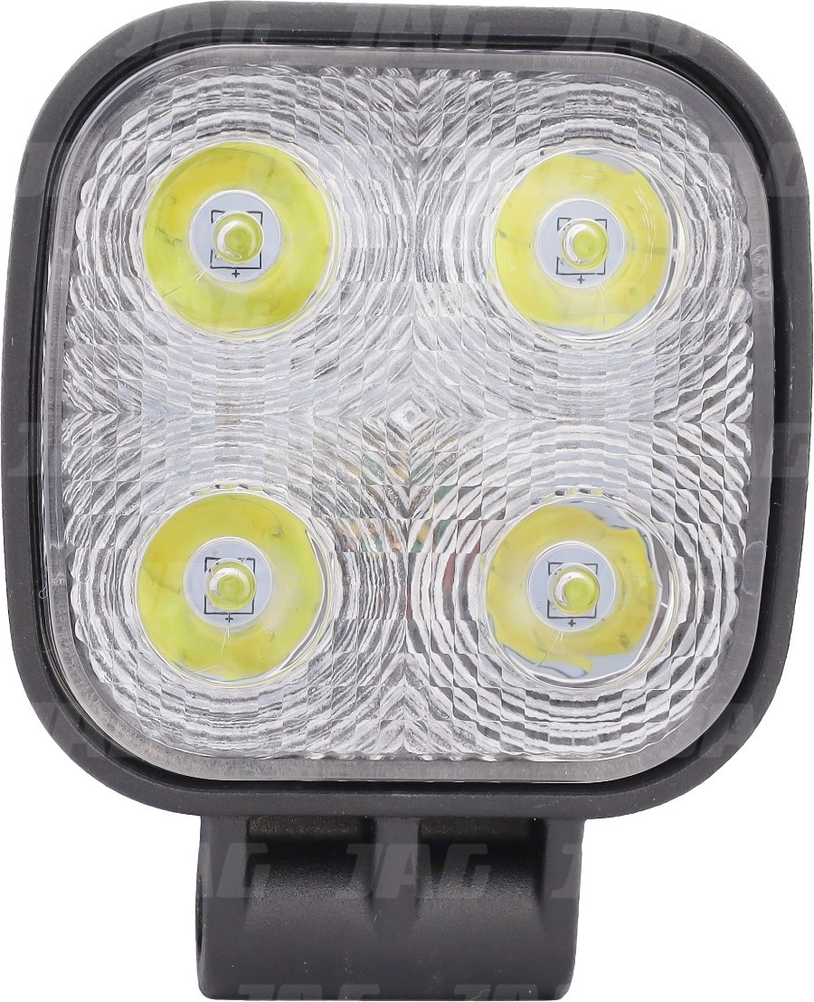 JAG96-0033 Lampa robocza LED, 15W, 10-30V, 5 EPISTAR LEDx3W, SPOT, Kwadratowa JAG