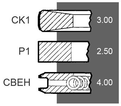 3638610M91 Pierścienie tłokowe