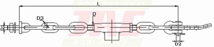JAG98-0775 Łańcuch stabilizujący