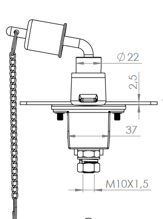 Wyłącznik prądu masy 2500A 12/24V, VOLVO 1587698 815194