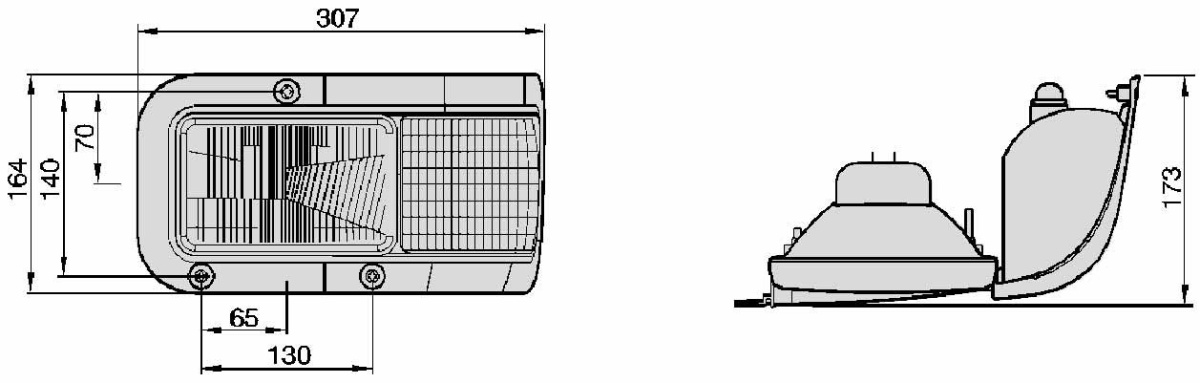 82019786 Lampa zespolona lewa COBO