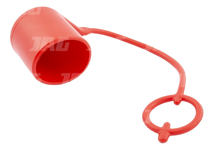 JAG95-0010 Osłona do gniazd szybkozłączy flat face (suchoodcinająca)-czerwona, DN12,5