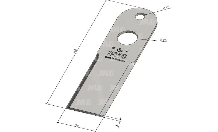 60-0190-06-01-2 Przeciwnóż MWS Germany, JOHN DEERE H215004