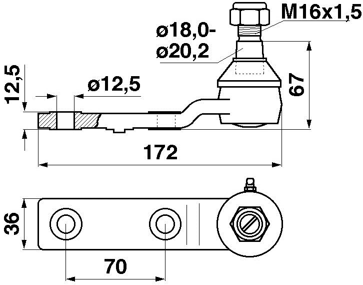 JAG01-0012 Główka kosy Economy (podwyższona)