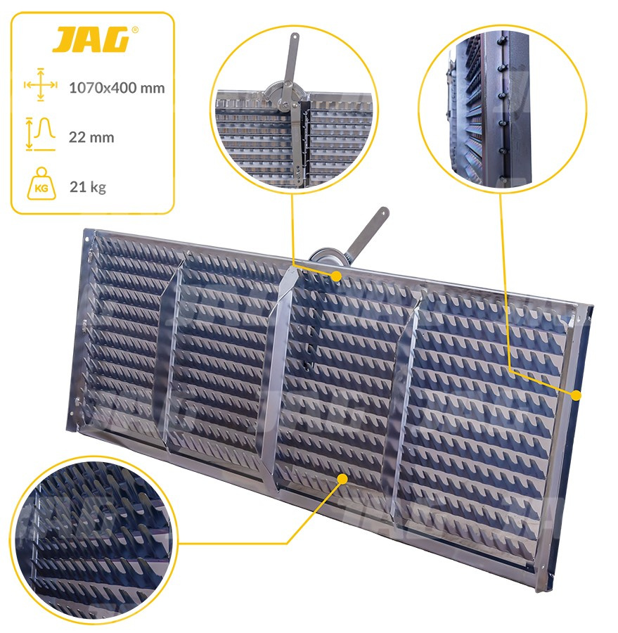 653183 Sito żaluzjowe ocynkowane końcowe, lamela-22mm JAG PREMIUM