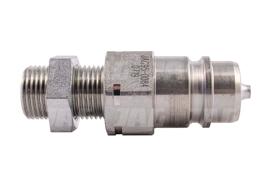 JAG95-0084 Szybkozłącze hydrauliczne grzybkowe-wtyczka grodziowa z gwintem zewnętrznym, DN12,5, M18X1,5, 12L, ISO7241-A