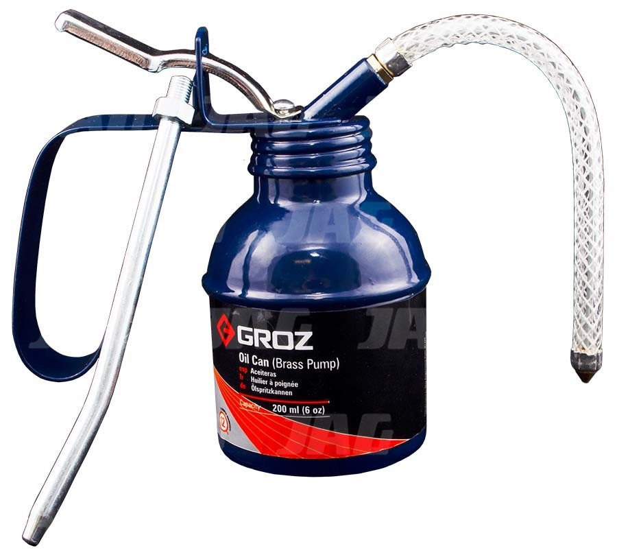 JAG90-0076 Olejarka ręczna metalowa 200ml GROZ