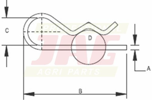 JAG98-0138 Zawleczka sprężysta 4 mm