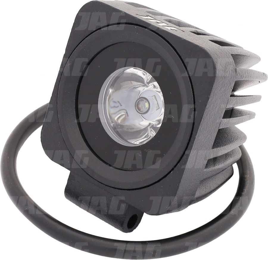 JAG96-0019 Lampa robocza LED, 10W, 10-30V, 1 CREE LEDx10W, SPOT, Kwadratowa JAG