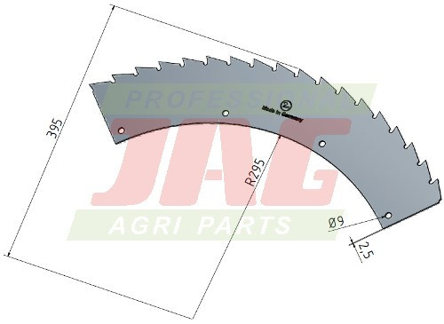 JAG87-0006 Nóż tnący wewnętrzny Germany-zielony