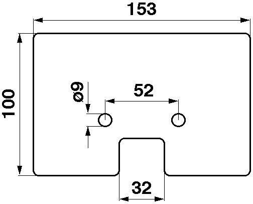 JAG04-0111 Łopatka gumowa 4-przekładki JAG PREMIUM, JAG JAG04-0111 CLAAS 0006054500