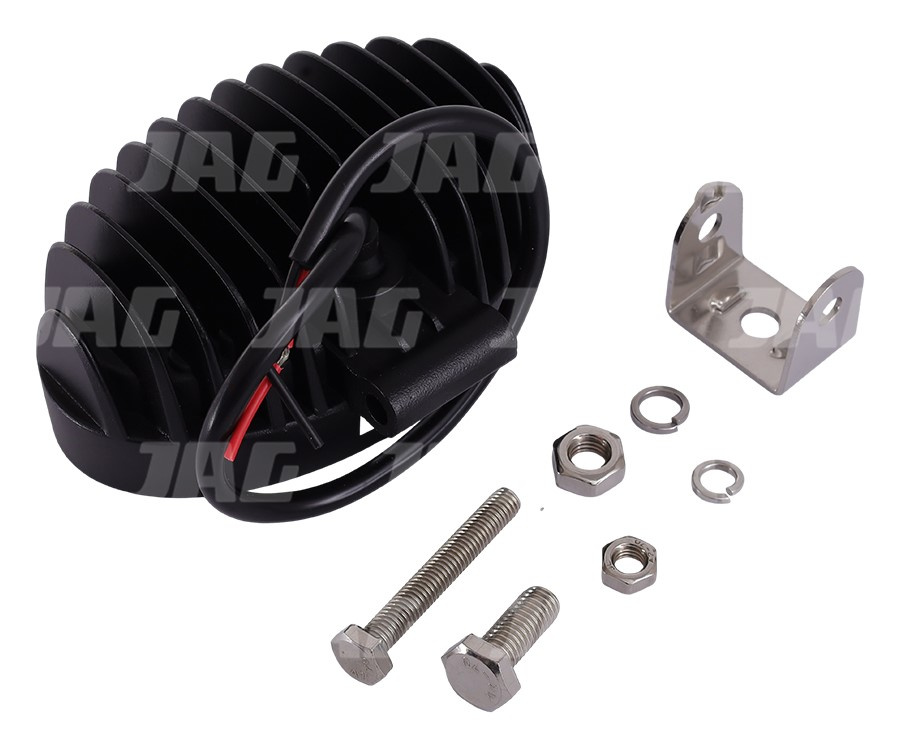 JAG96-0035 Lampa robocza LED, 24W, 10-30V, 8 EPISTAR LEDx3W, FLOOD, Owalna JAG