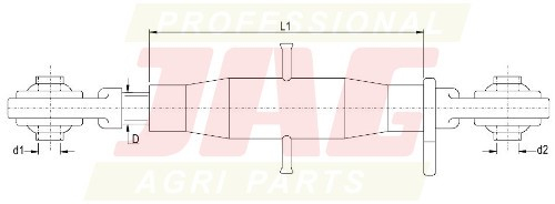 JAG98-0013 Łącznik górny, M30X3,5 kat.2-2