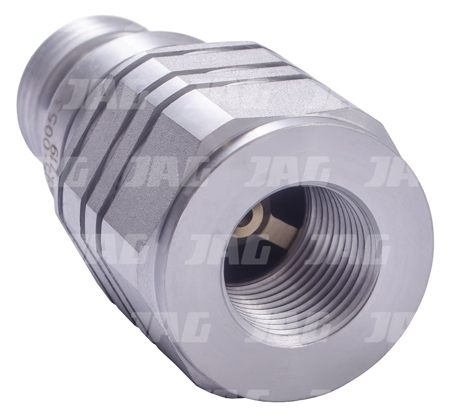 JAG95-0053 Szybkozłącze hydrauliczne flat face (suchoodcinające)-wtyczka, DN12,5, 1/2