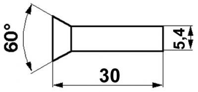 JAG11-0008 Nit płaski /op.500g./ 5.4x30 JAG, MASSEY FERGUSON 340601X1 JAG JAG11-0008