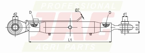 JAG98-0029 Łącznik górny, M42X3 kat.3-3