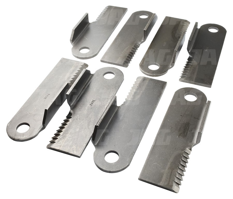 JAG21-0107 Zestaw noży do sieczkarni 4L+ 4P, JOHN DEERE KXE10363 AH225937