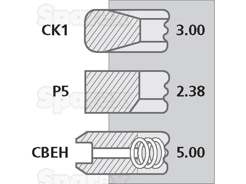AR55759 Pierścienie tłokowe
