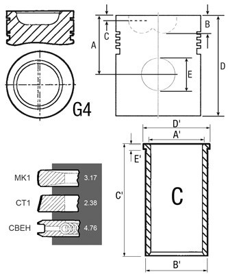 U5MK0169 Zestaw naprawczy MF