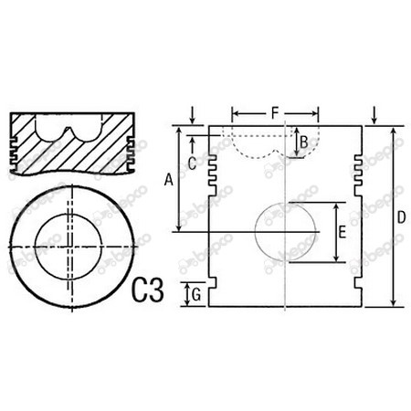 JAG99-0123 Tłok + sworzeń