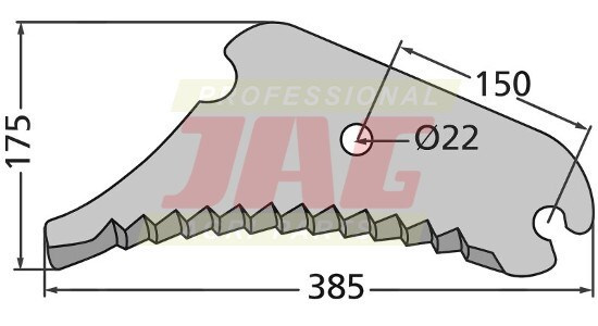 16518393 Nóż prasy, DEUTZ FAHR 16518393 JOHN DEERE CC40482