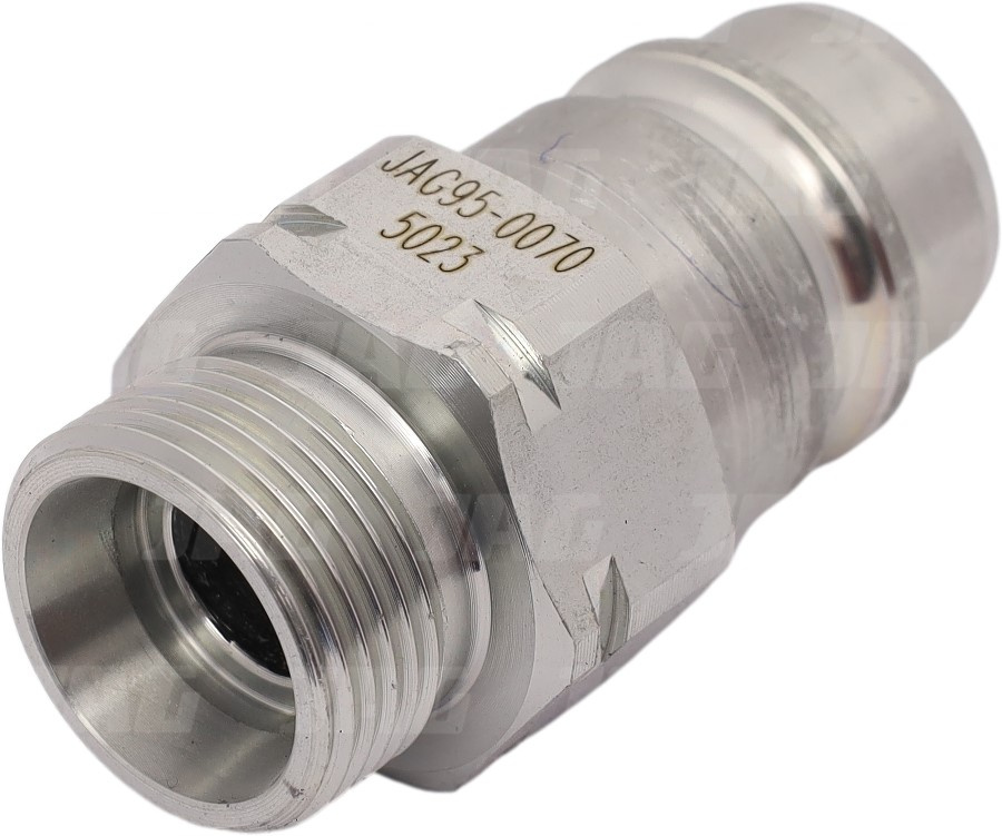 JAG95-0070 Szybkozłącze hydrauliczne grzybkowe-wtyczka z gwintem zewnętrznym, DN12,5, M22X1,5, 15L, ISO7241-A