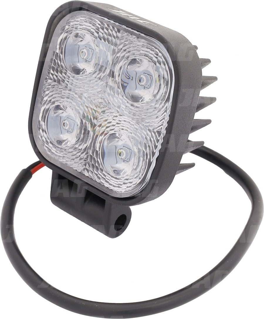 JAG96-0033 Lampa robocza LED, 15W, 10-30V, 5 EPISTAR LEDx3W, SPOT, Kwadratowa JAG