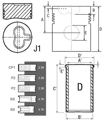 830972M92 Zestaw naprawczy