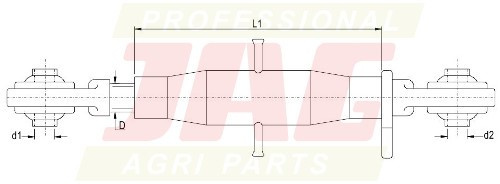 JAG98-0013 Łącznik górny, M30X3,5 kat.2-2