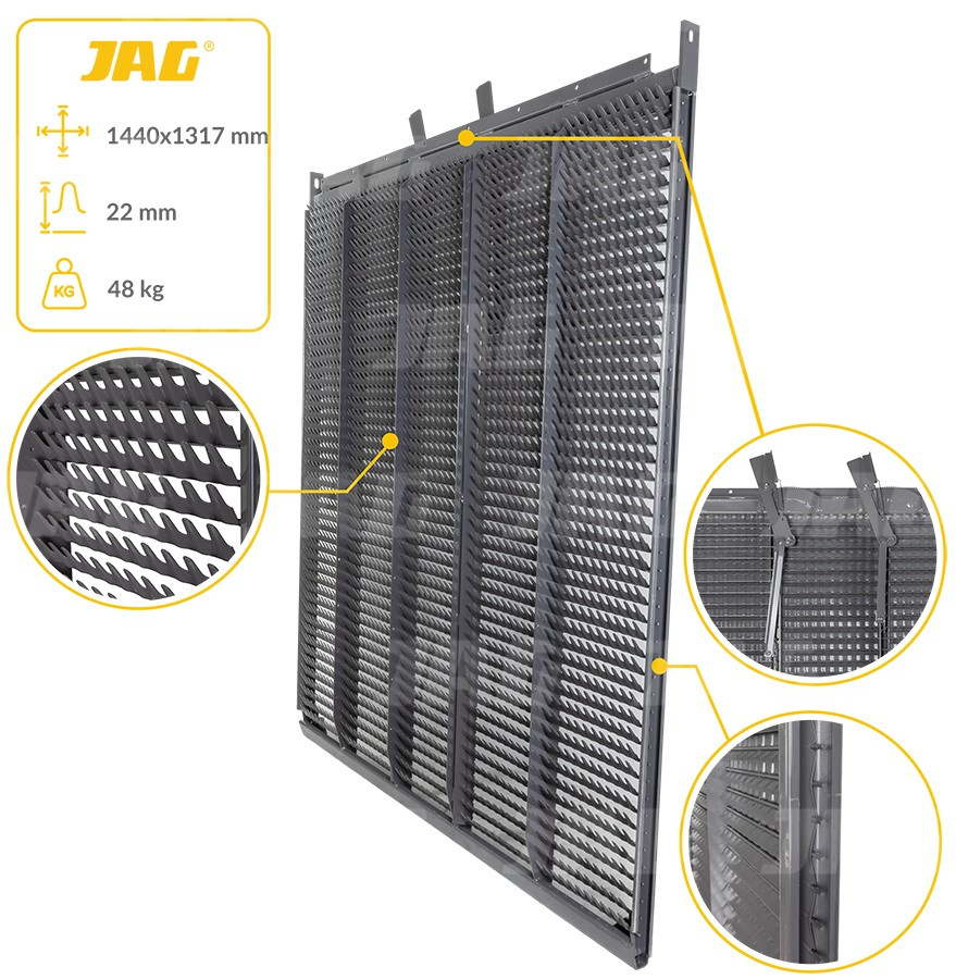 84100966 Sito żaluzjowe górne, lamela-22mm Premium, NEW HOLLAND 84100966