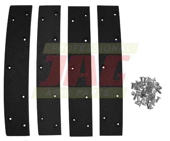 713371R2 Zestaw okładzin hamulcowych do Case (4szt+nity), DEUTZ FAHR 04382821 GRANIT PARTS 71704008