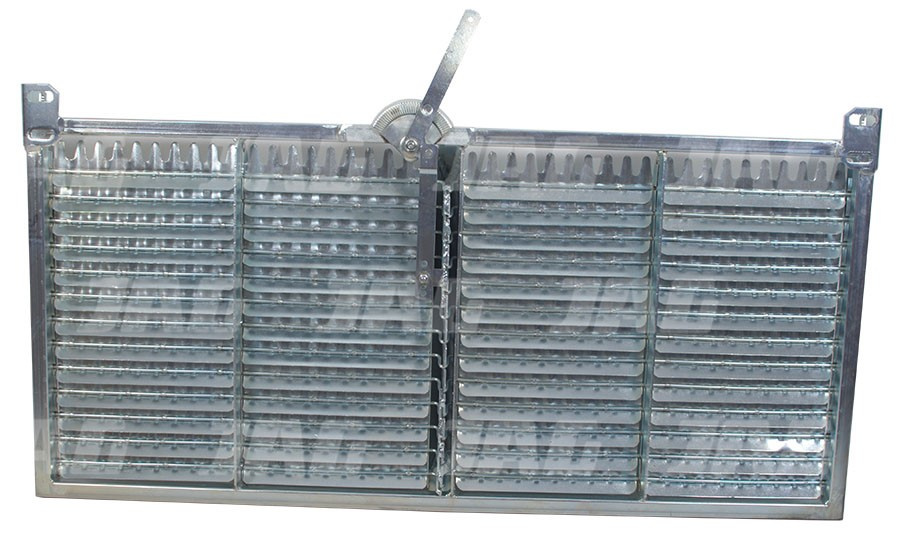 JAG25-0013 Sito żaluzjowe ocynkowane końcowe, lamela-22mm