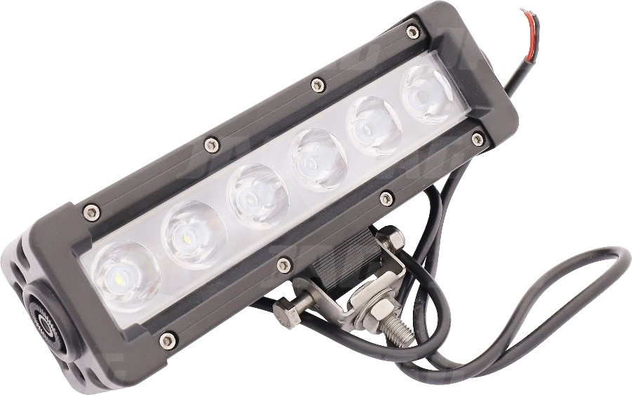 JAG96-0046 Lampa robocza LED, 60W, 10-30V, 6 CREE LEDx10W, FLOOD, Listwa JAG