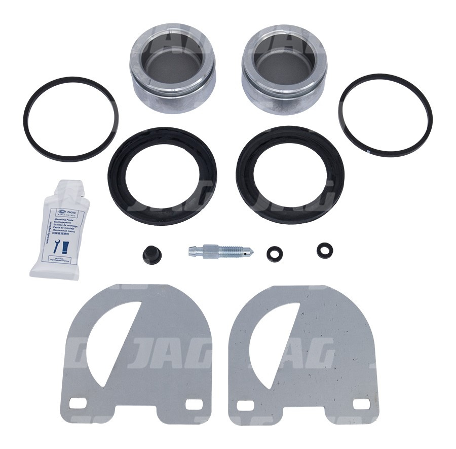 JAG09-0061 Zestaw naprawczy cylinderka hamulcowego+tłoczki, DEUTZ FAHR 04384832 04338428
