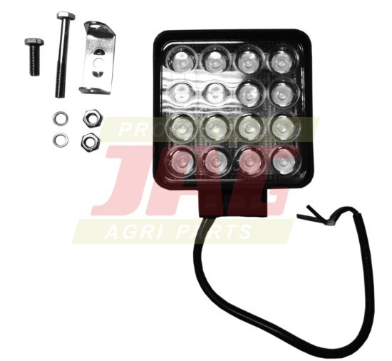 JAG96-0007 Lampa robocza LED, 48W, 10-30V, 16 EPISTAR LEDx3W, FLOOD