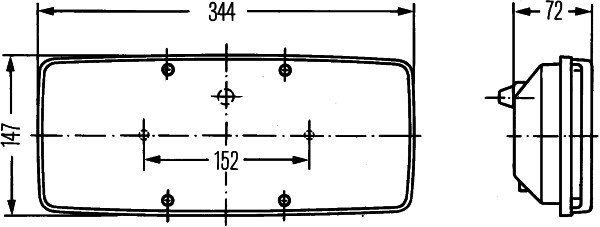 751073 Lampa prawa tylna zespolona Hella