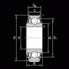 JAG26-0020 207KRRAH03 Łożysko kulkowe JHB