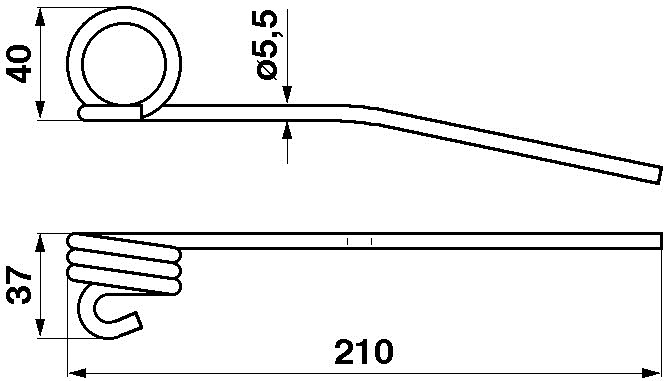 JAG01-0049 Sprężyna motowidła