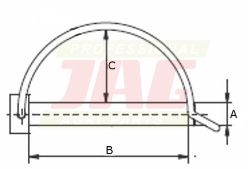 JAG98-0127 Zawleczka 8 mm
