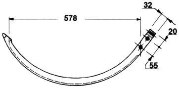 JAG51-0007 Iglica aluminiowa JAG PREMIUM, DEUTZ FAHR 06573024 1-2023-070-751.00