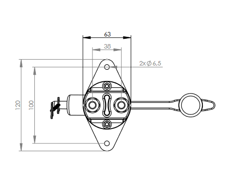 Wyłącznik prądu masy 2500A 12/24V, SCANIA 621730 VOLVO 240315