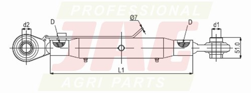 JAG98-0030 Łącznik górny, M42X3 kat.3-3