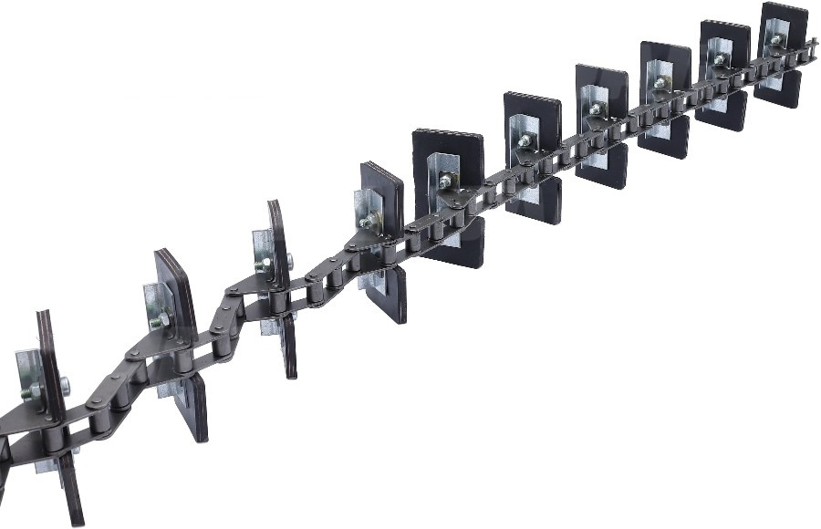 JAG04-0089 Przenośnik łańcuchowy kompletny (łopatki skręcane) JAG, CLAAS 0006059250 0006059251