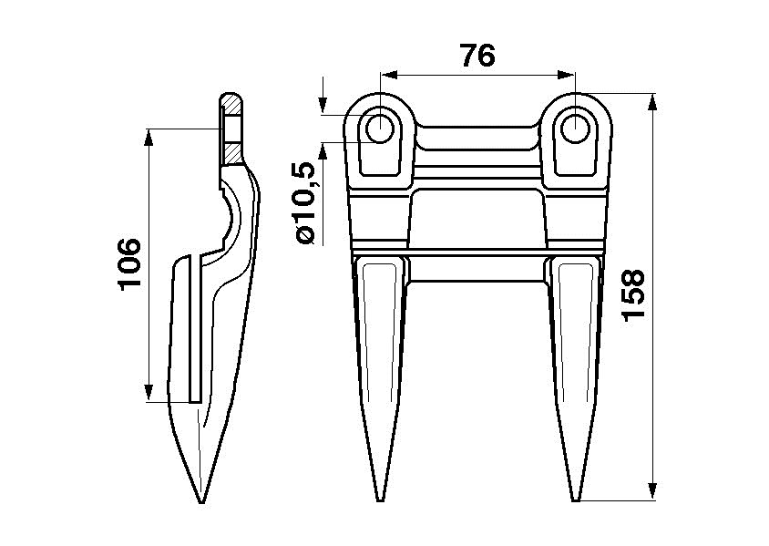 JAG21-0006 Bagnet podwójny