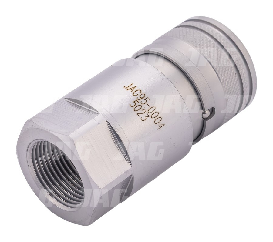 JAG95-0004 Szybkozłącze hydrauliczne flat face(suchoodcinające)-gniazdo, 3/4