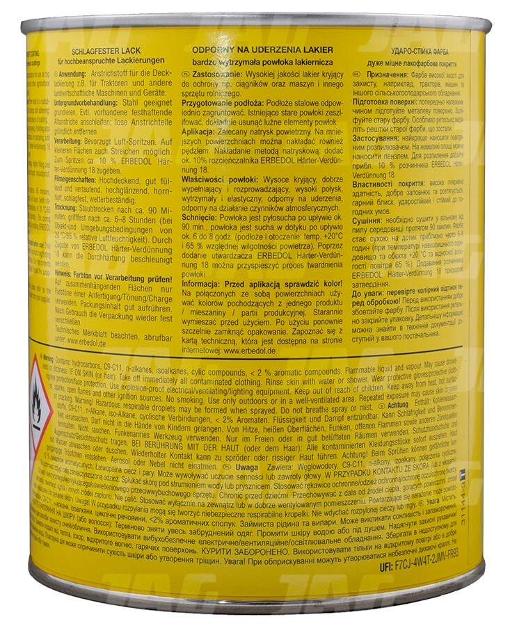 Farba Erbedol Kuhn czerwona 0,75l (SL3600)